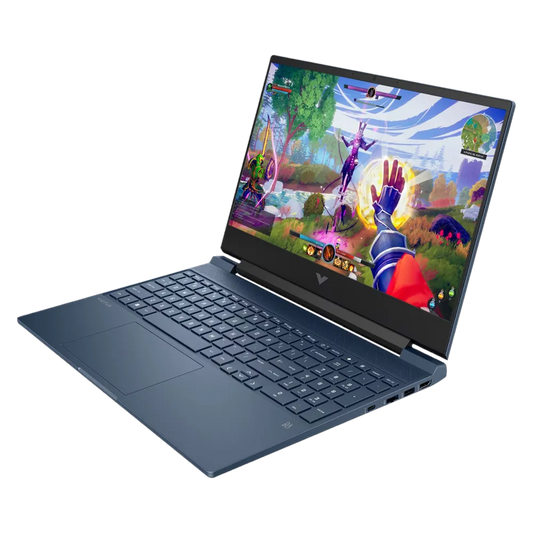 HP Smartchoice Victus, AMD Ryzen 5 8645HS, 4GB RTX 2050 AI Gaming Laptop, 31 TOPS Upgradable (Upto 32GB) 32GB DDR5, 512GB SSD, 144Hz,IPS, 15.6"/39.6cm, FHD, Win11, M365* Office24,Blue, 2.3kg